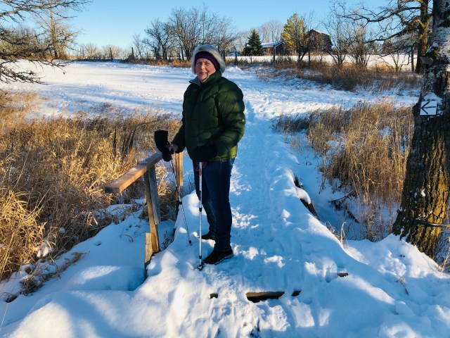 Walking trail at Manitoba heritage site.