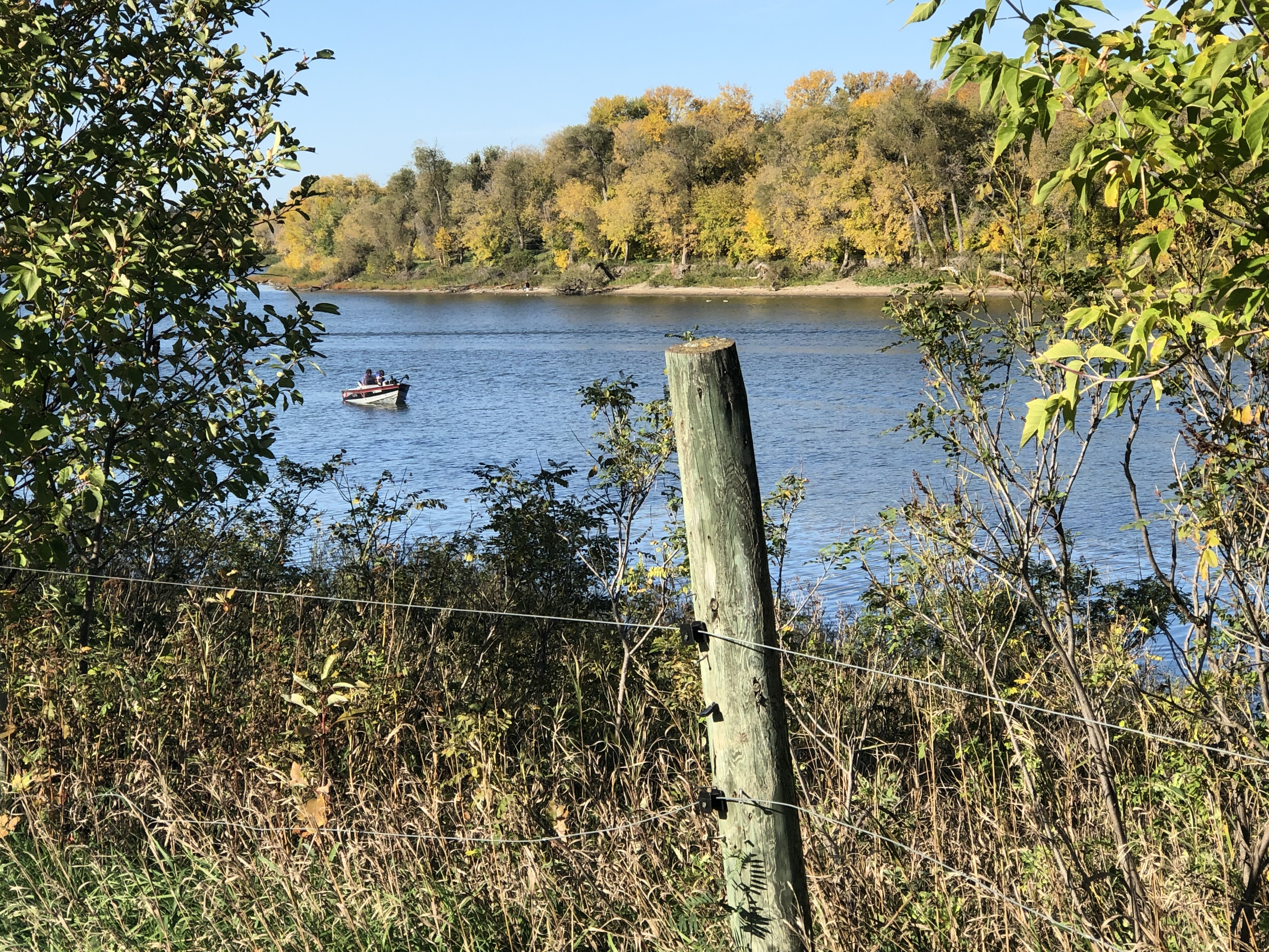 Red River as seen from the Thomas Bunn House.